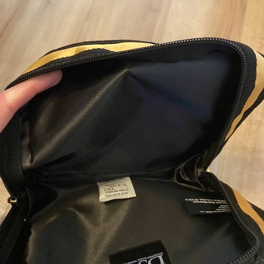 Black & Gold Cosmetic Travel Bag